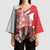 Wales Celtic Cross Kimono Sleeve Blouse Cymru Am Byth Red Version - Wonder Print Shop