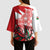 Wales Celtic Cross Kimono Sleeve Blouse Cymru Am Byth Red Version - Wonder Print Shop
