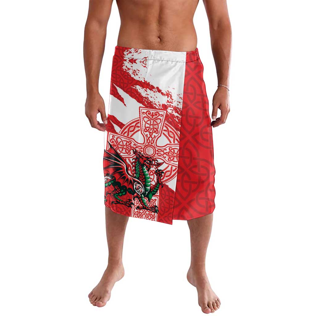 Wales Celtic Cross Lavalava Cymru Am Byth Red Version - Wonder Print Shop