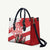 Wales Celtic Cross Leather Bag Cymru Am Byth Red Version - Wonder Print Shop