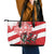 Wales Celtic Cross Leather Tote Bag Cymru Am Byth Red Version - Wonder Print Shop