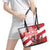 Wales Celtic Cross Leather Tote Bag Cymru Am Byth Red Version - Wonder Print Shop
