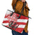 Wales Celtic Cross Leather Tote Bag Cymru Am Byth Red Version - Wonder Print Shop
