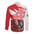 Wales Celtic Cross Long Sleeve Button Shirt Cymru Am Byth Red Version - Wonder Print Shop