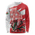 Wales Celtic Cross Long Sleeve Shirt Cymru Am Byth Red Version - Wonder Print Shop
