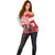 Wales Celtic Cross Off Shoulder Sweater Cymru Am Byth Red Version - Wonder Print Shop