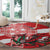 Wales Celtic Cross Round Carpet Cymru Am Byth Red Version - Wonder Print Shop