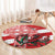 Wales Celtic Cross Round Carpet Cymru Am Byth Red Version - Wonder Print Shop