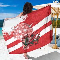 Wales Celtic Cross Sarong Cymru Am Byth Red Version - Wonder Print Shop