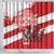 Wales Celtic Cross Shower Curtain Cymru Am Byth Red Version - Wonder Print Shop