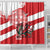 Wales Celtic Cross Shower Curtain Cymru Am Byth Red Version - Wonder Print Shop