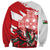Wales Celtic Cross Sweatshirt Cymru Am Byth Red Version - Wonder Print Shop