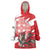 Wales Celtic Cross Wearable Blanket Hoodie Cymru Am Byth Red Version - Wonder Print Shop