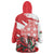 Wales Celtic Cross Wearable Blanket Hoodie Cymru Am Byth Red Version - Wonder Print Shop