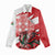 Wales Celtic Cross Women Casual Shirt Cymru Am Byth Red Version - Wonder Print Shop