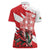 Wales Celtic Cross Women Polo Shirt Cymru Am Byth Red Version - Wonder Print Shop