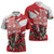 Wales Celtic Cross Zipper Polo Shirt Cymru Am Byth Red Version - Wonder Print Shop