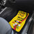 Personalized Uganda Independence Day Car Mats Grey Crowned Crane Bird - Wonder Print Shop