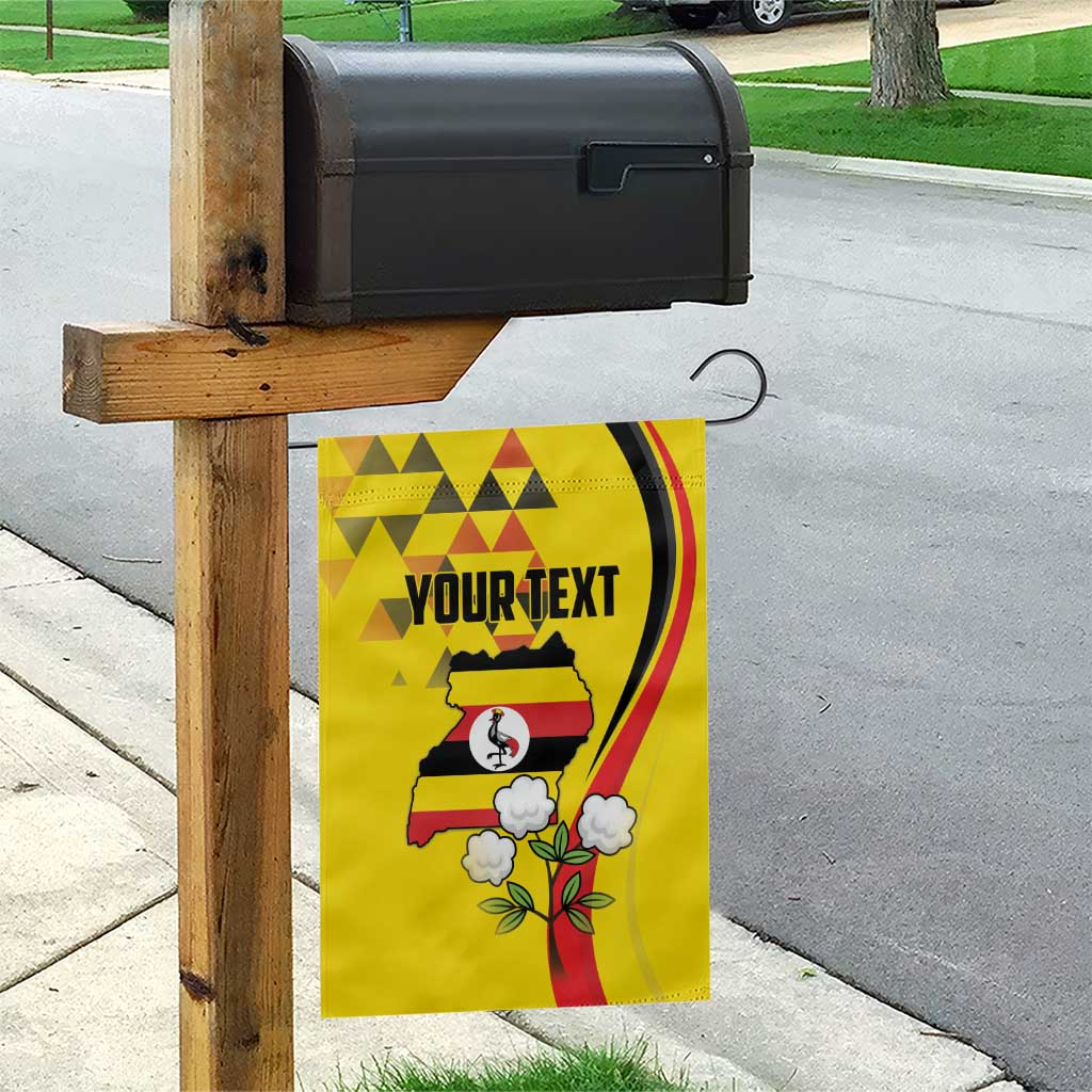 Personalized Uganda Independence Day Garden Flag Grey Crowned Crane Bird - Wonder Print Shop