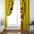 Personalized Uganda Independence Day Window Curtain Grey Crowned Crane Bird - Wonder Print Shop