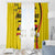 Personalized Uganda Independence Day Window Curtain Grey Crowned Crane Bird - Wonder Print Shop