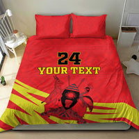 Custom Uganda Independence Day 1962 Bedding Set Coat Of Arms With Kente Patterns - Wonder Print Shop
