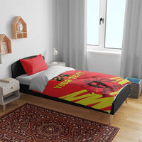 Custom Uganda Independence Day 1962 Bedding Set Coat Of Arms With Kente Patterns - Wonder Print Shop