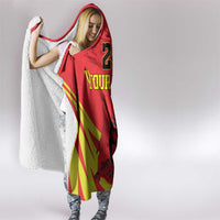 Custom Uganda Independence Day 1962 Hooded Blanket Coat Of Arms With Kente Patterns