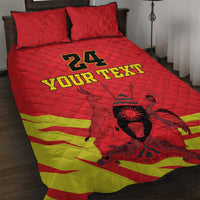 Custom Uganda Independence Day 1962 Quilt Bed Set Coat Of Arms With Kente Patterns - Wonder Print Shop