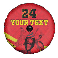 Custom Uganda Independence Day 1962 Spare Tire Cover Coat Of Arms With Kente Patterns - Wonder Print Shop