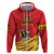 Custom Uganda Independence Day 1962 Zip Hoodie Coat Of Arms With Kente Patterns - Wonder Print Shop