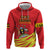 Custom Uganda Independence Day 1962 Zip Hoodie Coat Of Arms With Kente Patterns - Wonder Print Shop