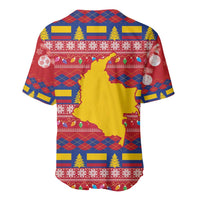Colombia Christmas Baseball Jersey Libertad y Orden With Feliz Navidad - Wonder Print Shop