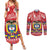 Colombia Christmas Couples Matching Summer Maxi Dress and Long Sleeve Button Shirt Libertad y Orden With Feliz Navidad - Wonder Print Shop