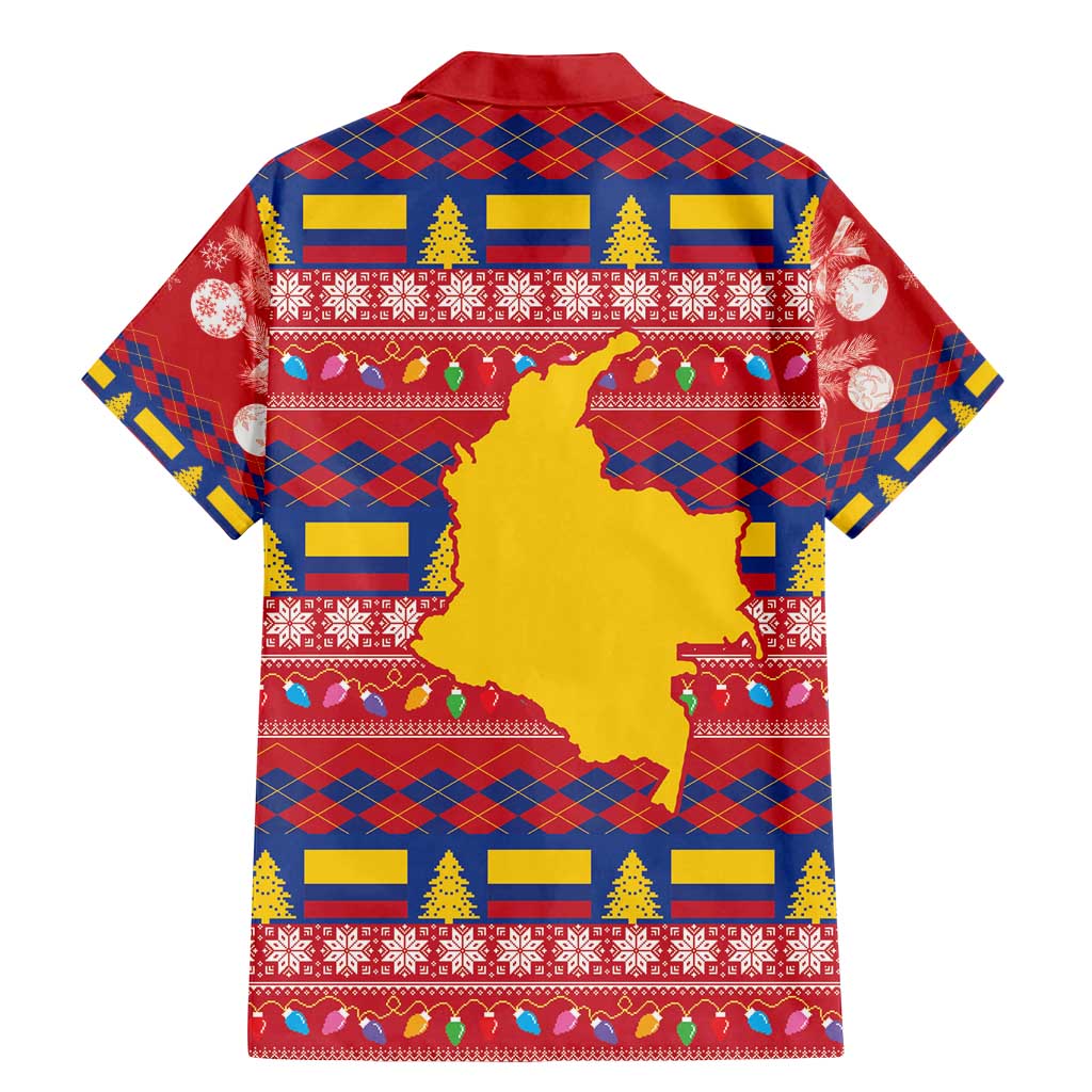 Colombia Christmas Family Matching Mermaid Dress and Hawaiian Shirt Libertad y Orden With Feliz Navidad - Wonder Print Shop