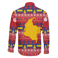 Colombia Christmas Family Matching Off The Shoulder Long Sleeve Dress and Hawaiian Shirt Libertad y Orden With Feliz Navidad - Wonder Print Shop