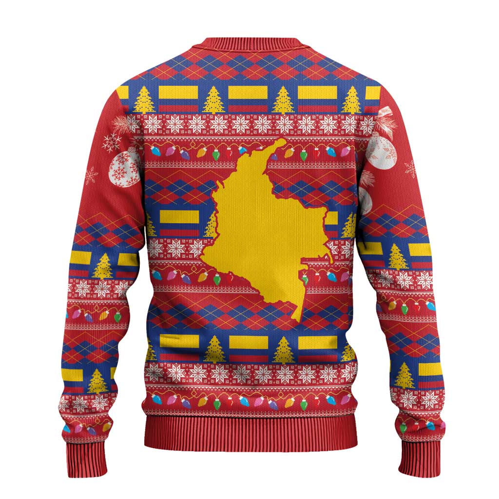 Colombia Christmas Ugly Christmas Sweater Libertad y Orden With Feliz Navidad - Wonder Print Shop