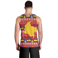 Colombia Christmas Men Tank Top Libertad y Orden With Feliz Navidad - Wonder Print Shop