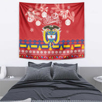 Colombia Christmas Tapestry Libertad y Orden With Feliz Navidad - Wonder Print Shop