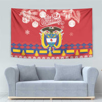 Colombia Christmas Tapestry Libertad y Orden With Feliz Navidad - Wonder Print Shop