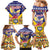 Personalized Colombia Christmas Family Matching Mermaid Dress and Hawaiian Shirt Andean Condor With Seamless Pattern - Wonder Print Shop