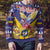 Personalized Colombia Christmas Ugly Christmas Sweater Andean Condor With Seamless Pattern - Wonder Print Shop
