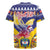 Personalized Colombia Christmas Rugby Jersey Andean Condor With Seamless Pattern - Wonder Print Shop