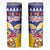 Personalized Colombia Christmas Skinny Tumbler Andean Condor With Seamless Pattern - Wonder Print Shop