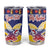 Personalized Colombia Christmas Tumbler Cup Andean Condor With Seamless Pattern - Wonder Print Shop