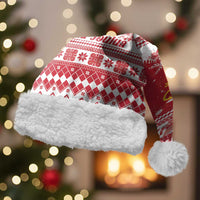Finland Christmas Hannunvaakuna Christmas Santa Hat Hyvaa Joulua Nordic Snow Lion Red Version - Wonder Print Shop
