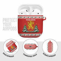 Bulgaria Christmas AirPods Case Merry Xmas Lion Crest - Wonder Print Shop
