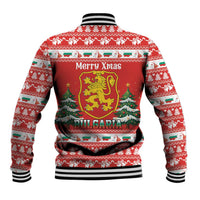 Bulgaria Christmas Baseball Jacket Merry Xmas Lion Crest - Wonder Print Shop