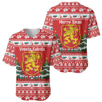 Bulgaria Christmas Baseball Jersey Merry Xmas Lion Crest - Wonder Print Shop