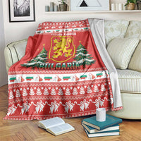 Bulgaria Christmas Blanket Merry Xmas Lion Crest - Wonder Print Shop